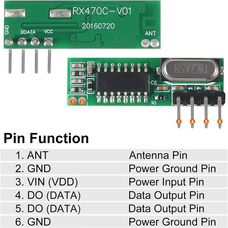 433-MHz-Funk-RF-Sender und -Em – 433Mhz Receiver Module Bewertung und Preis